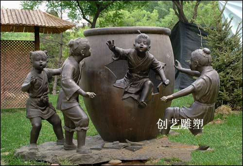 茶文化玻璃钢雕塑