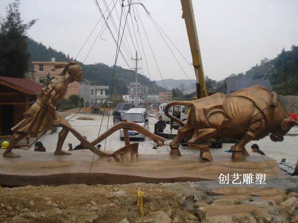 锻铜景观雕塑长5米